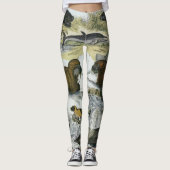 Leggings Whales, Seals and Walruses, Vintage Marine Animals (Devant)