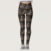 Leggings Wheaten Terrier Citrouille Halloween effroi (Devant)