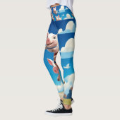 Leggings When Pigs Fly Funny Winged Pigs (Gauche)