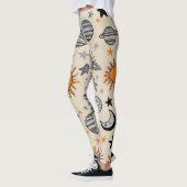 Leggings Whimsical Celestial Doodle (Gauche)