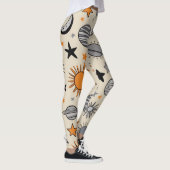 Leggings Whimsical Celestial Doodle (Droite)