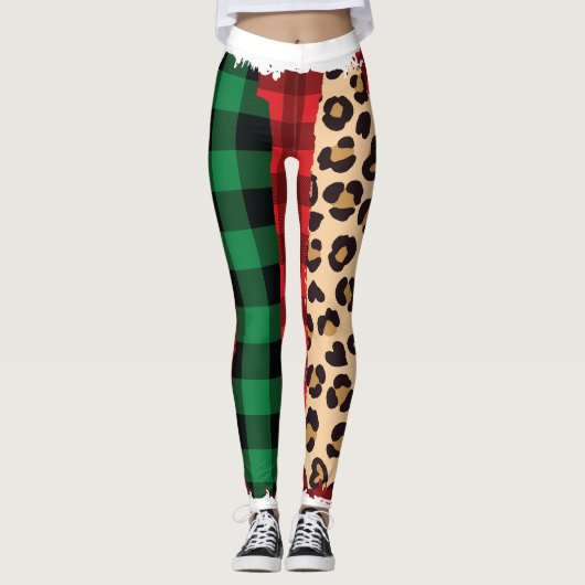 Leggings Whimsical Holiday Love Art (Devant)