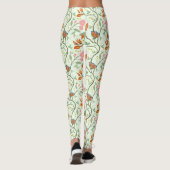 Leggings Whimsical Trailing Folk Art Floral (Dos)