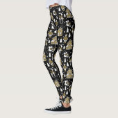 Leggings Whimsical Winter Animal Town (Gauche)