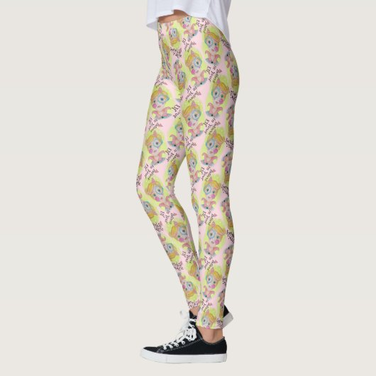 Leggings Whimsky Quirky Elf Ajouter un nom Cute Retro Chris (Gauche)