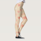 Leggings Whimsy Hearts au Pastel (Droite)
