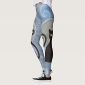 Leggings Whiskers au clair de lune : Chat Familier (Gauche)