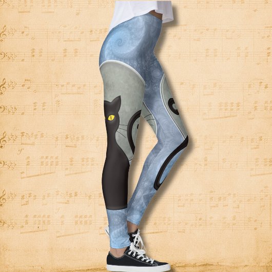 Leggings Whiskers au clair de lune : Chat Familier