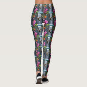 Leggings "Whispers of Nature : Hummingbird, Cascade, (Dos)
