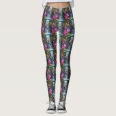 Leggings "Whispers of Nature : Hummingbird, Cascade, (Devant)