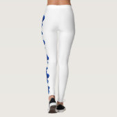 Leggings White Alaska State Flower Oubliez-moi les pattes (Dos)