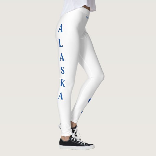 Leggings White Alaska State Flower Oubliez-moi les pattes (Droite)
