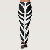 Leggings white black pitna (Dos)
