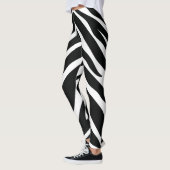 Leggings white black pitna (Gauche)