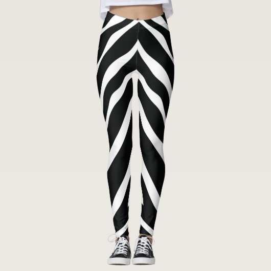 Leggings white black pitna (Devant)
