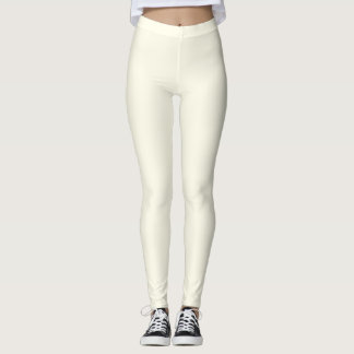 Leggings White Crème Couleur Femmes