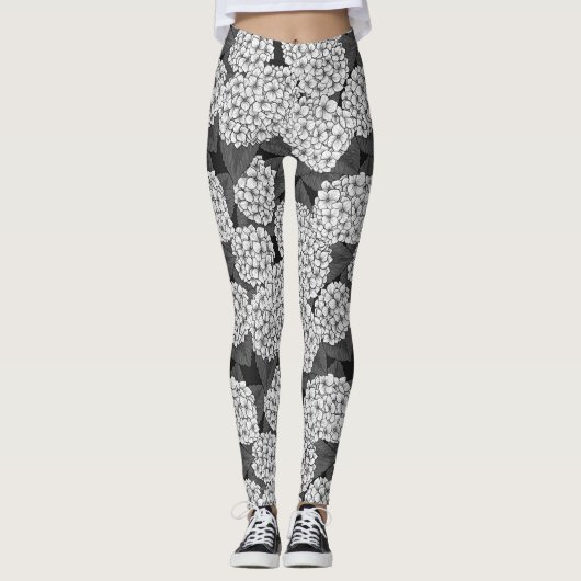 Leggings White hydrangea (Devant)