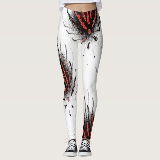 Leggings White Lava Flow (Devant)