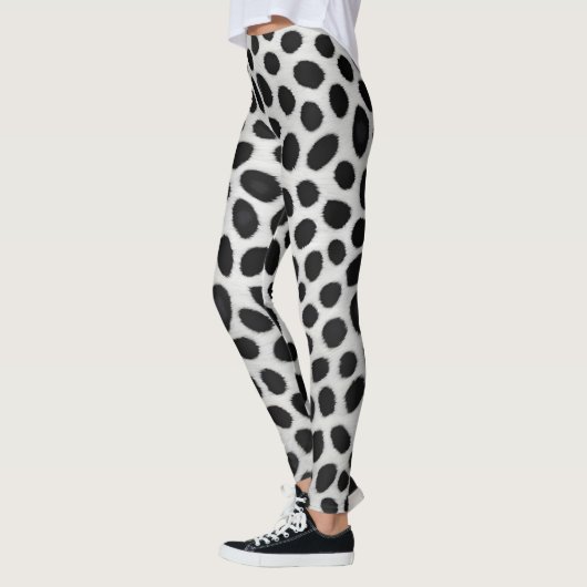 Leggings White Leopard Elegant Moderne Collection Luxe (Gauche)