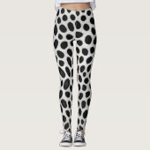 Leggings White Leopard Elegant Moderne Collection Luxe (Devant)