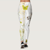 Leggings  White Tiger Yellow Butterfly  (Dos)