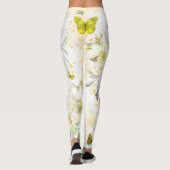 Leggings  White Tiger Yellow Butterfly Gold Stardus (Dos)