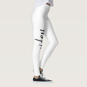 Leggings Wifey Noir Et Blanc Design2 Joli Fille Chic (Droite)