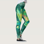 Leggings, Wild Hunter Green Water Lily Leggings (Rechts)