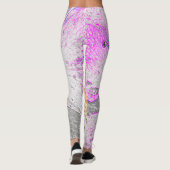 Leggings Wild Rose Design à Pastels (Dos)