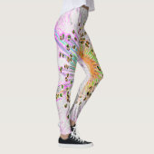 Leggings Wild Rose Design à Pastels (Droite)