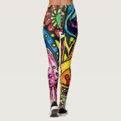 Leggings Wild & Trippy Shroom Skin (Dos)