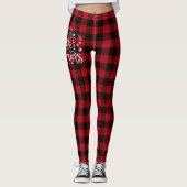 Leggings Wild Wonderful Christmas Red Buffalo Plaid ID604 (Devant)