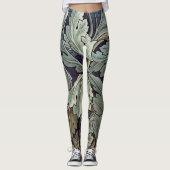 Leggings William Morris Acanthus Feuilles (Devant)