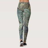 Leggings William Morris Acanthus Sage Fleur Floral Botaniqu (Dos)