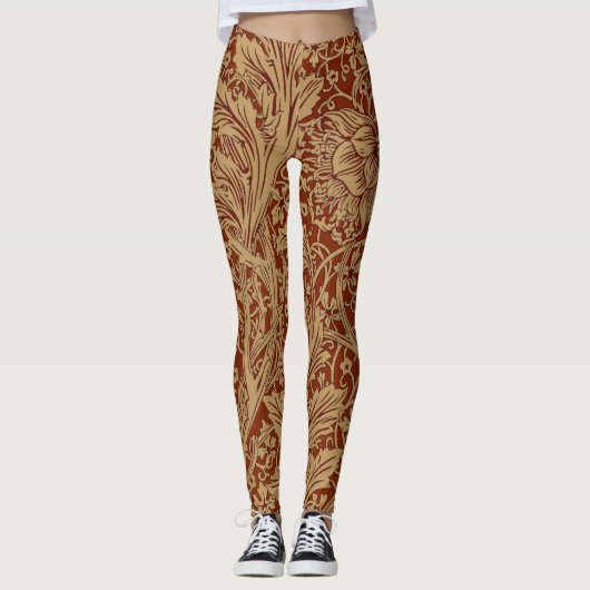 Leggings William Morris Arcadia Floral Garden Flower Classi (Devant)