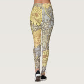 Leggings William Morris Chrysanthemum Fleurs maman (Dos)