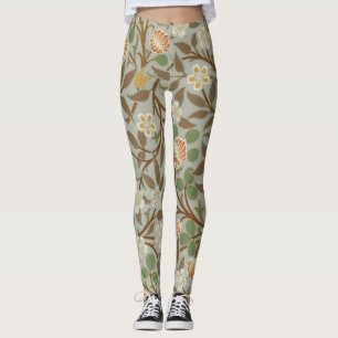 Leggings William Morris Clover Fleur botanique