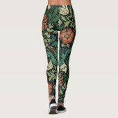 Leggings William Morris Compton Floral Art Nouveau Motif (Dos)