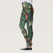 Leggings William Morris Compton Floral Art Nouveau Motif (Gauche)