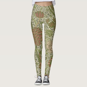 Leggings William Morris Cray Fleur de Sauge Floral Botaniqu