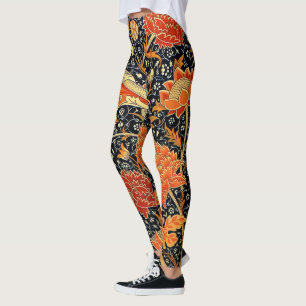 Leggings William Morris - Cray, motif vintage