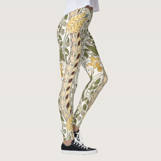 Leggings William Morris Daffodil Garden Flower Classic Bota (Droite)