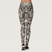 Leggings William Morris Daffodil Papier peint floral (Dos)