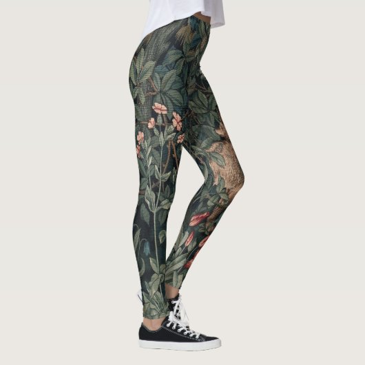 Leggings William Morris Faune sauvage Fox (Droite)