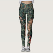 Leggings William Morris Faune sauvage Fox (Devant)