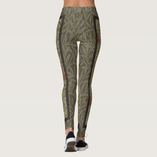 Leggings William Morris Floral Lys willow art design (Dos)