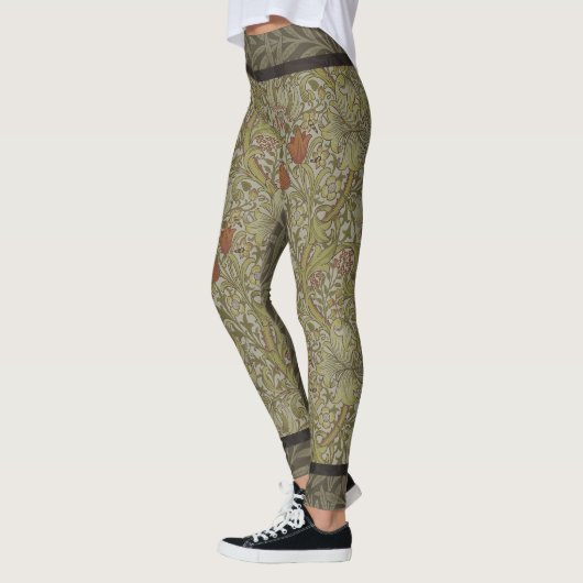 Leggings William Morris Floral Lys willow art design (Gauche)