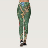 Leggings William Morris fraise (Dos)