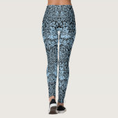 Leggings William Morris Frère Lapin Bleu Clair Noir (Dos)