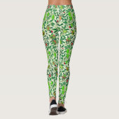 Leggings William Morris Fruit exotique, Vert citron vert (Dos)